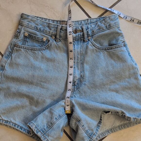 Everlane The A-Line Denim Short Light Blue Size 25 - Picture 8 of 12